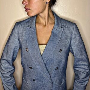 White House Black Market Women's Blue Blazer